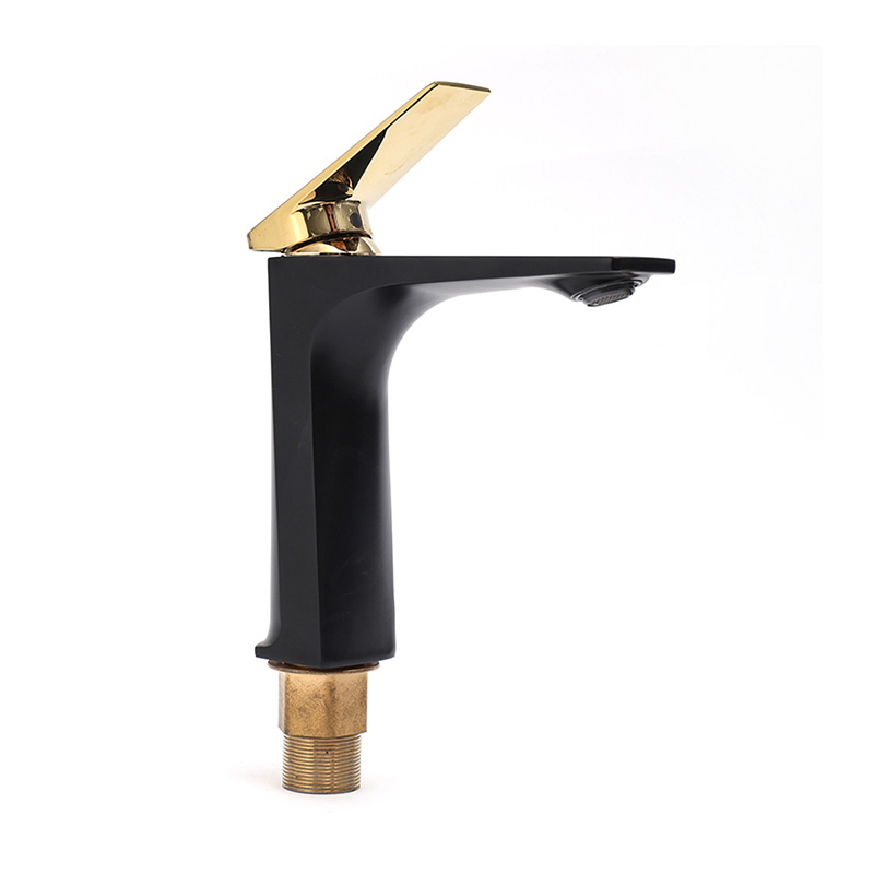 Gold and Black Basin Faucet